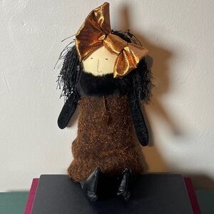 Woof & Roof Retired Witch Doll Shelf Sitter 2010 Halloween Witchy Witchcore